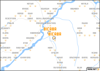 map of Bicaba