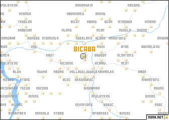 map of Bicaba