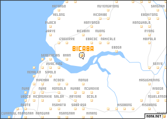map of Bicaba