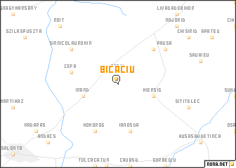 map of Bicaciu