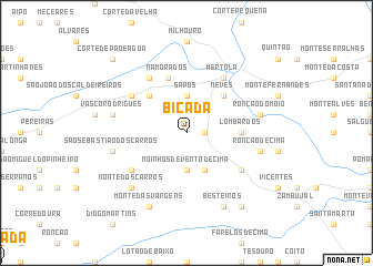 map of Bicada