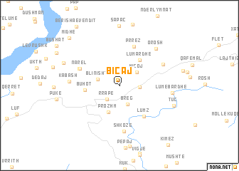 map of Bicaj