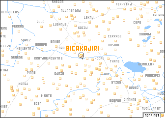 map of Biçakaj i Ri