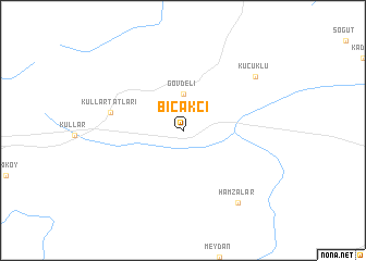 map of Bıçakcı