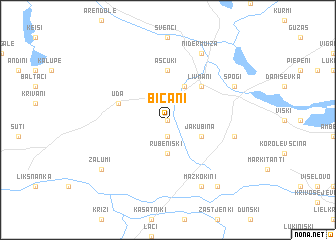 map of Bicāni