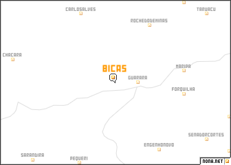 map of Bicas