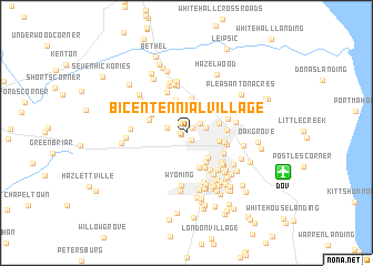 map of Bicentennial Village