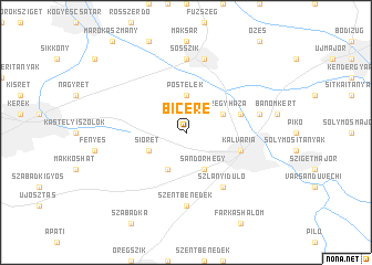 map of Bicere