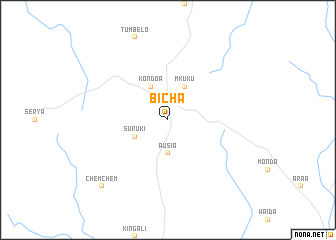 map of Bicha