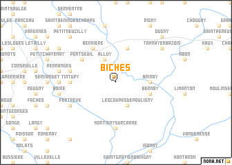 map of Biches