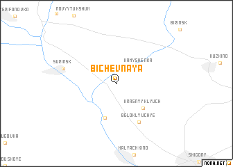 map of Bichevnaya