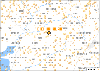 map of Bichha Kalān