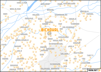 map of Bīchowāl