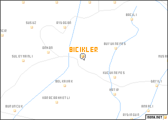 map of Bicikler