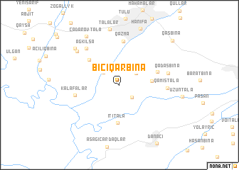 map of Biçiqarbinǝ