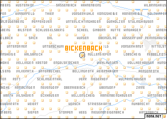 map of Bickenbach