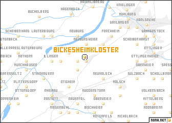 map of Bickesheim Kloster