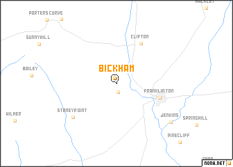 map of Bickham