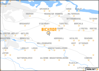 map of Bicknor