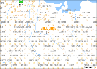 map of Bicloire