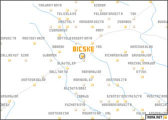 map of Bicske