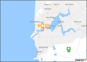 map of Bicton