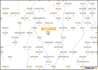 map of Bicuama