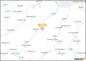 map of (( Bičul ))