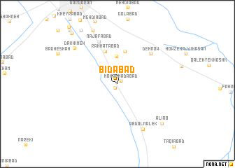 map of Bīdābād