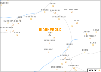 map of Bīdak-e Bālā