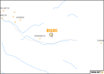 map of Bīdāk