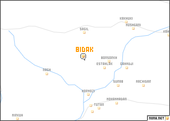 map of Bīdak