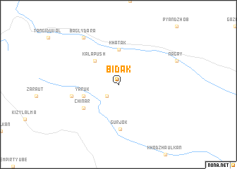 map of Bidak