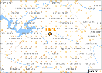 map of Bidal