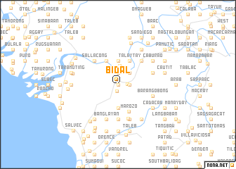 map of Bidal