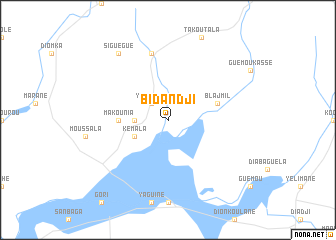 map of Bidandji