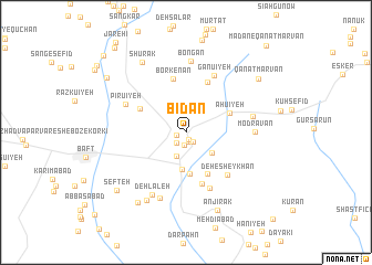 map of Bīdān