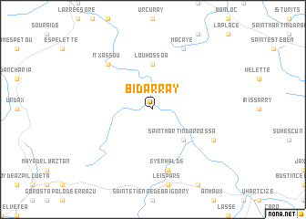 map of Bidarray