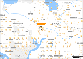 map of Bīdar