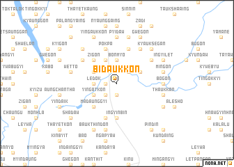 map of Bidaukkon