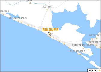 map of Bid-A-Wee