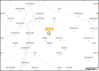 map of Bida