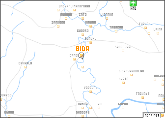 map of Bida