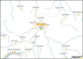 map of Bidbid