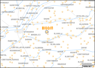 map of Biddīn