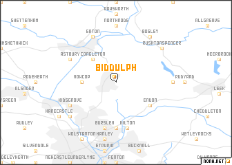 map of Biddulph