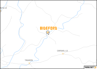 map of Bideford