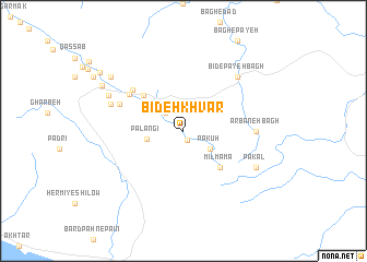 map of Bīdeh Khvār
