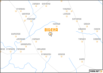 map of Bidema