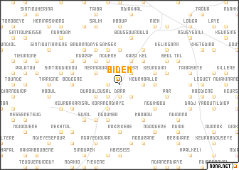 map of Bidem